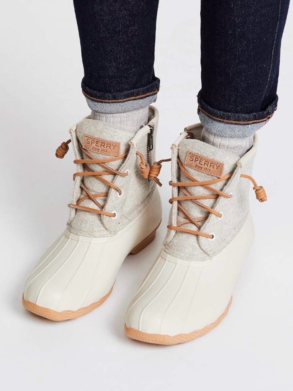 Sperry Saltwater Sparkle Duck Boots Sz 9